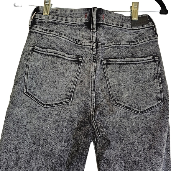 DEAR JOHN SUPER HIGH RISE OLIVIA RAW HEM BLACK ACID WASH SKINNY JEAN•Size 27•NWT - Picture 8 of 12